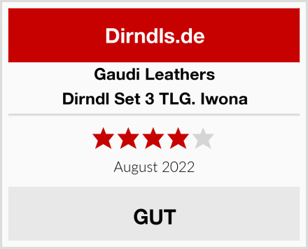 Gaudi Leathers Dirndl Set 3 TLG. Iwona Test