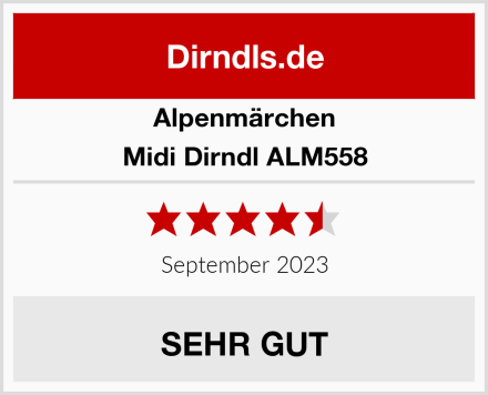 Alpenmärchen Midi Dirndl ALM558 Test