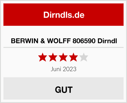  BERWIN & WOLFF 806590 Dirndl Test