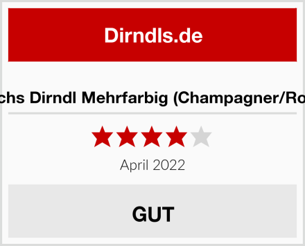  Fuchs Dirndl Mehrfarbig (Champagner/Rose) Test