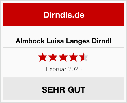  Almbock Luisa Langes Dirndl Test