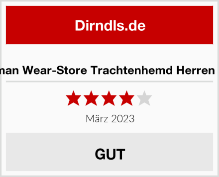  German Wear-Store Trachtenhemd Herren Karo Test