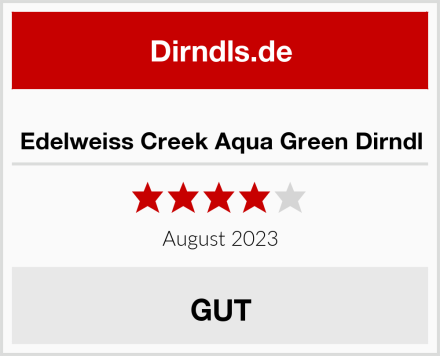  Edelweiss Creek Aqua Green Dirndl Test