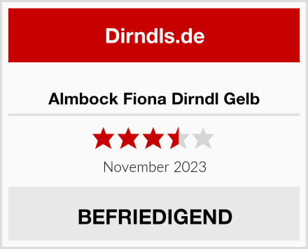  Almbock Fiona Dirndl Gelb Test