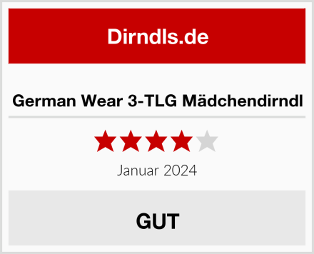  German Wear 3-TLG Mädchendirndl Test